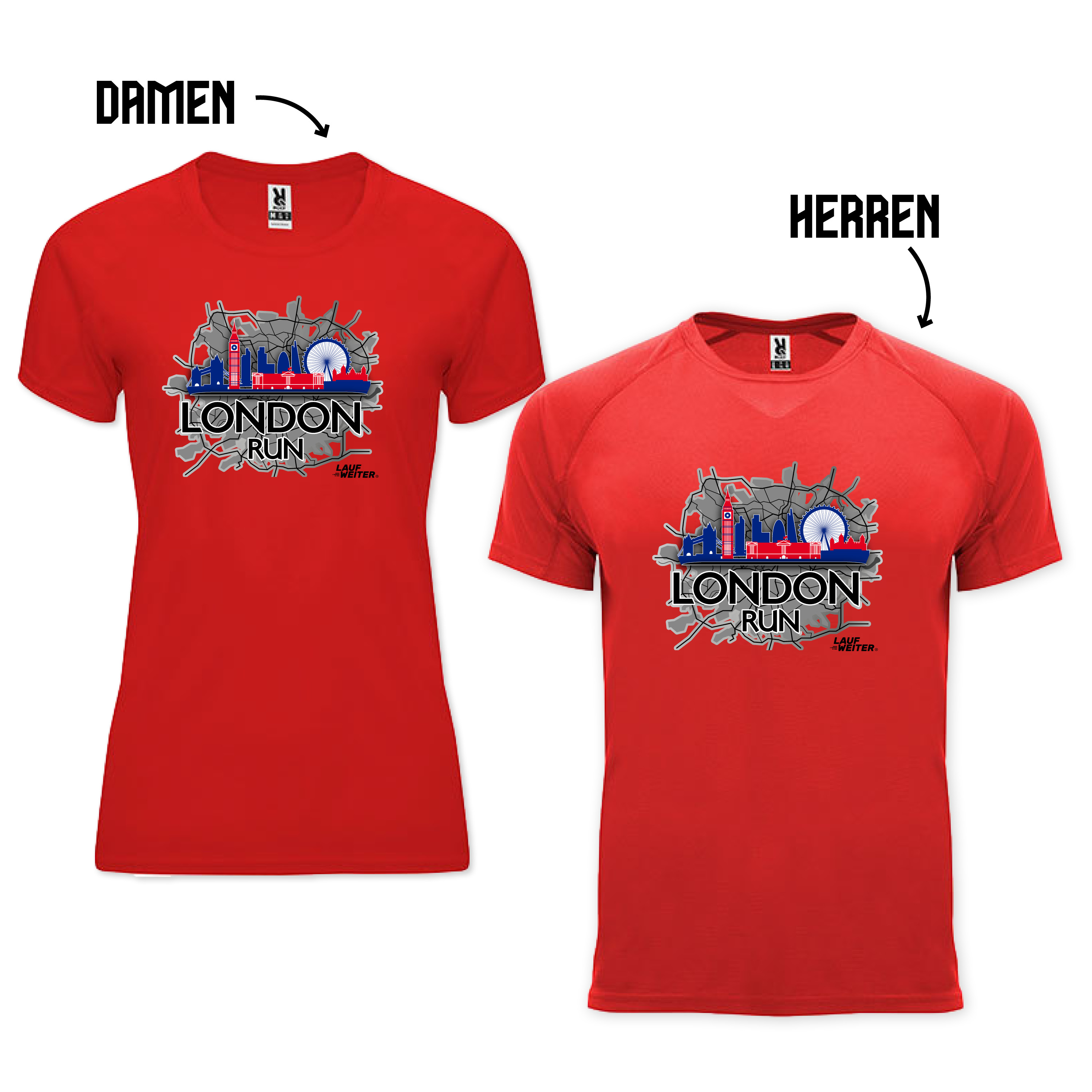 LAUF WEITER London Run T-Shirts