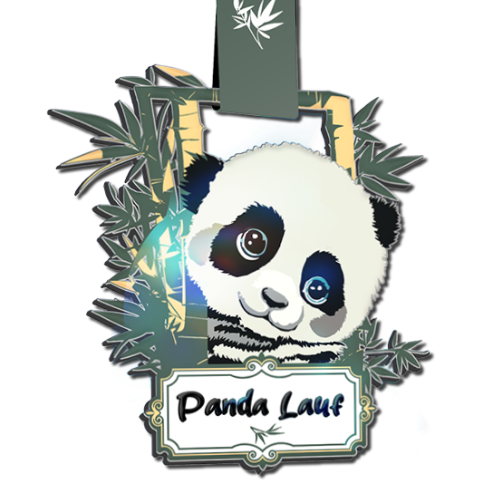 LAUF WEITER Panda Spendenlauf Medaille