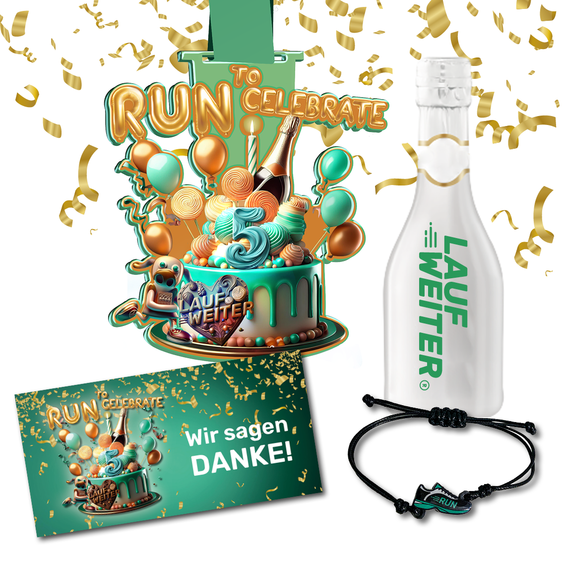 LAUF WEITER Run to Celebrate - 5 Jahre Lauf Weiter Paket