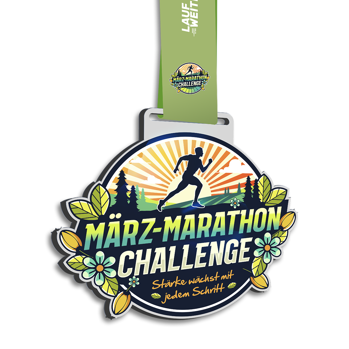 LAUF WEITER März-Marathon Challenge Medaille