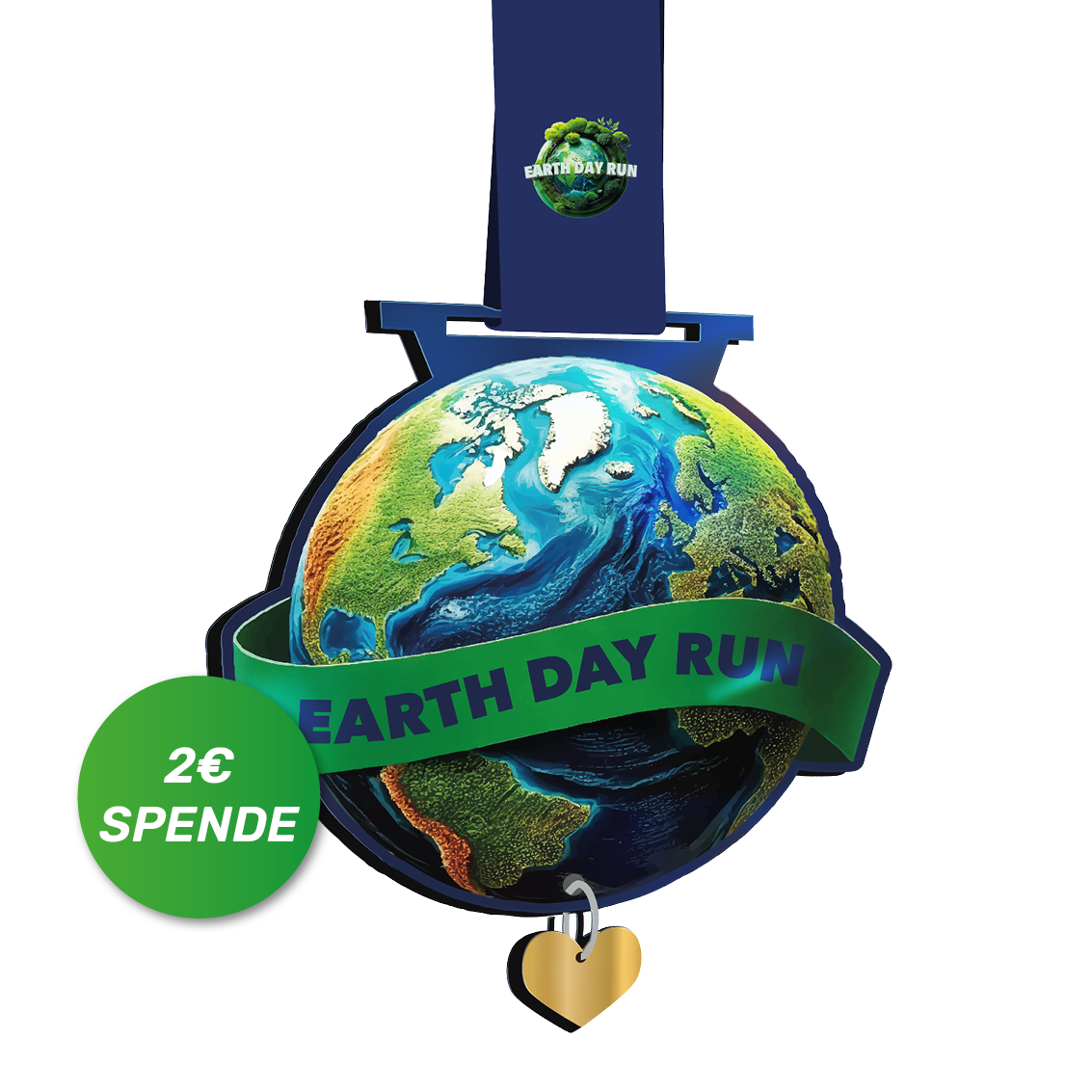 LAUF WEITER Earth Day Run Medaille