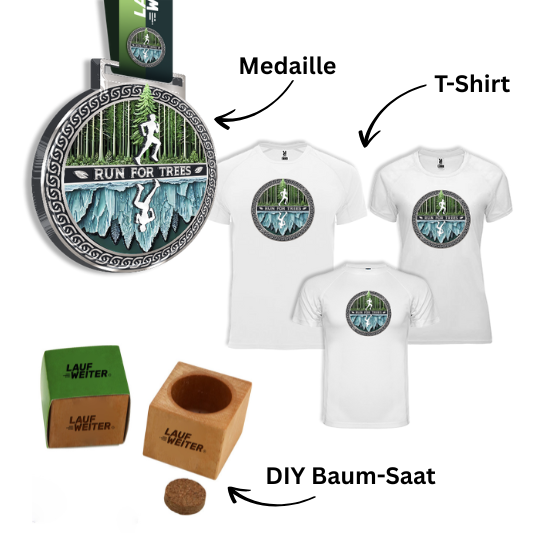 LAUF WEITER Run for Trees Paket + Shirt