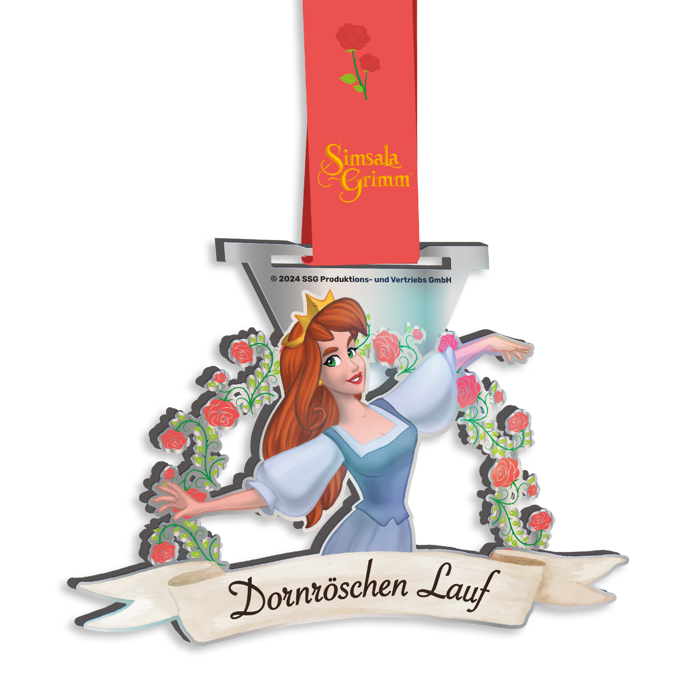 LAUF WEITER Dornröschen Lauf Medaille
