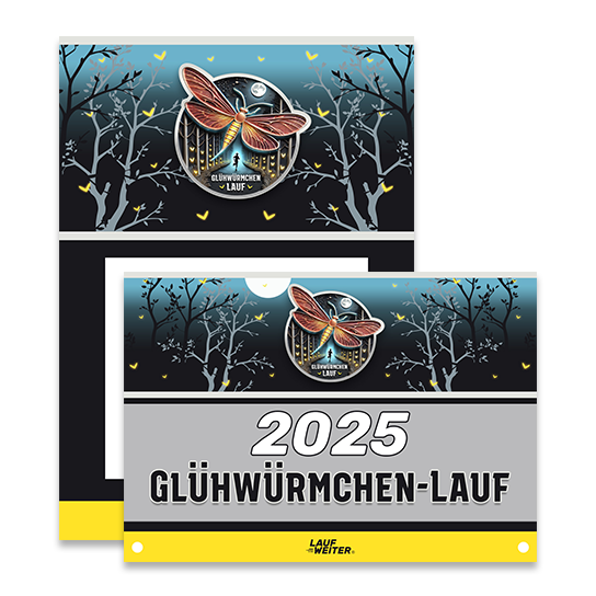 LAUF WEITER Glühwürmchen-Lauf Startnummer & Urkunde