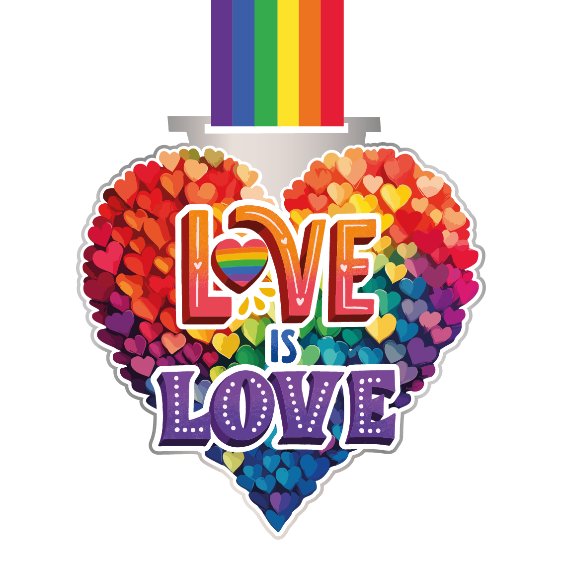 LAUF WEITER Love is Love Run Medaille