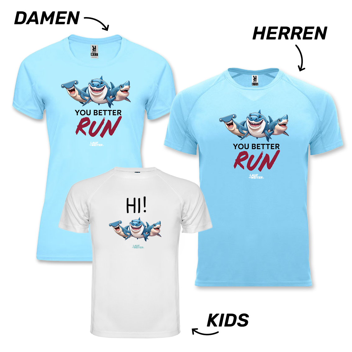 LAUF WEITER Shark Run Puma T-Shirt