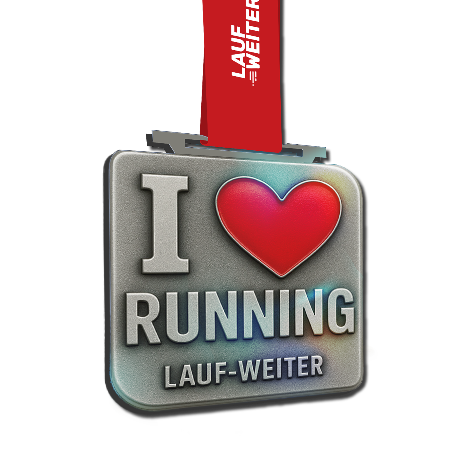 LAUF WEITER I love Running Medaille