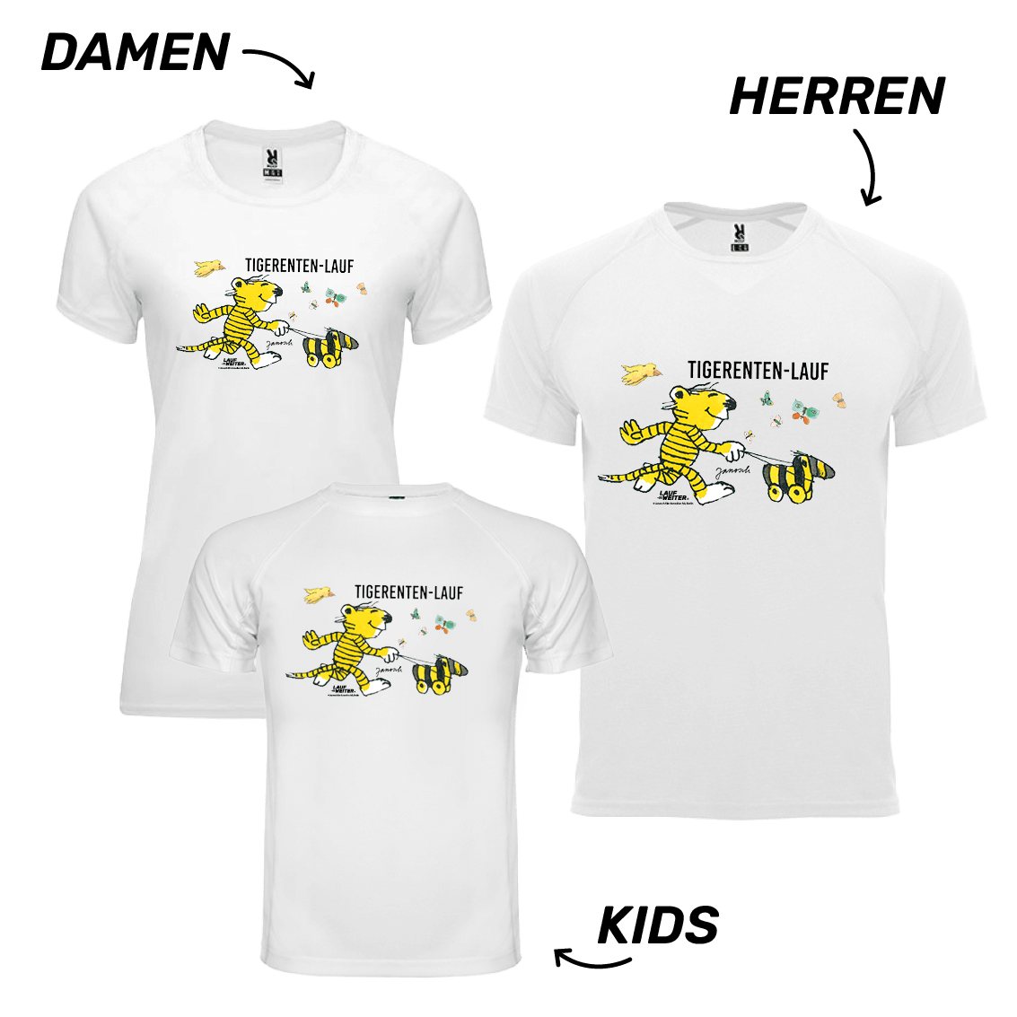 LAUF WEITER Tigerenten Lauf T-Shirts