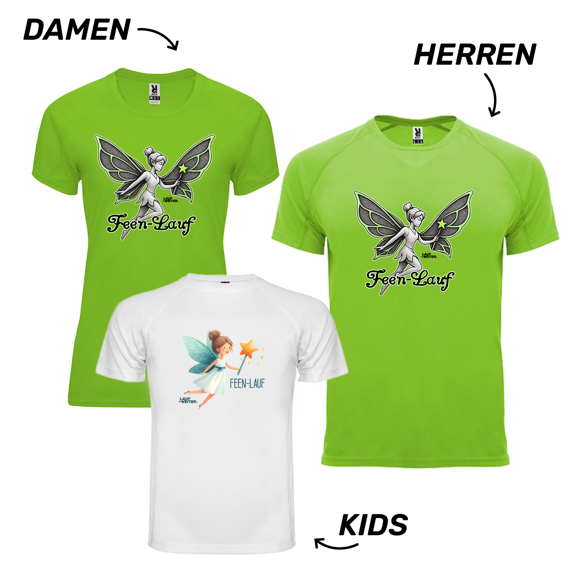 LAUF WEITER Feen-Lauf T-Shirts