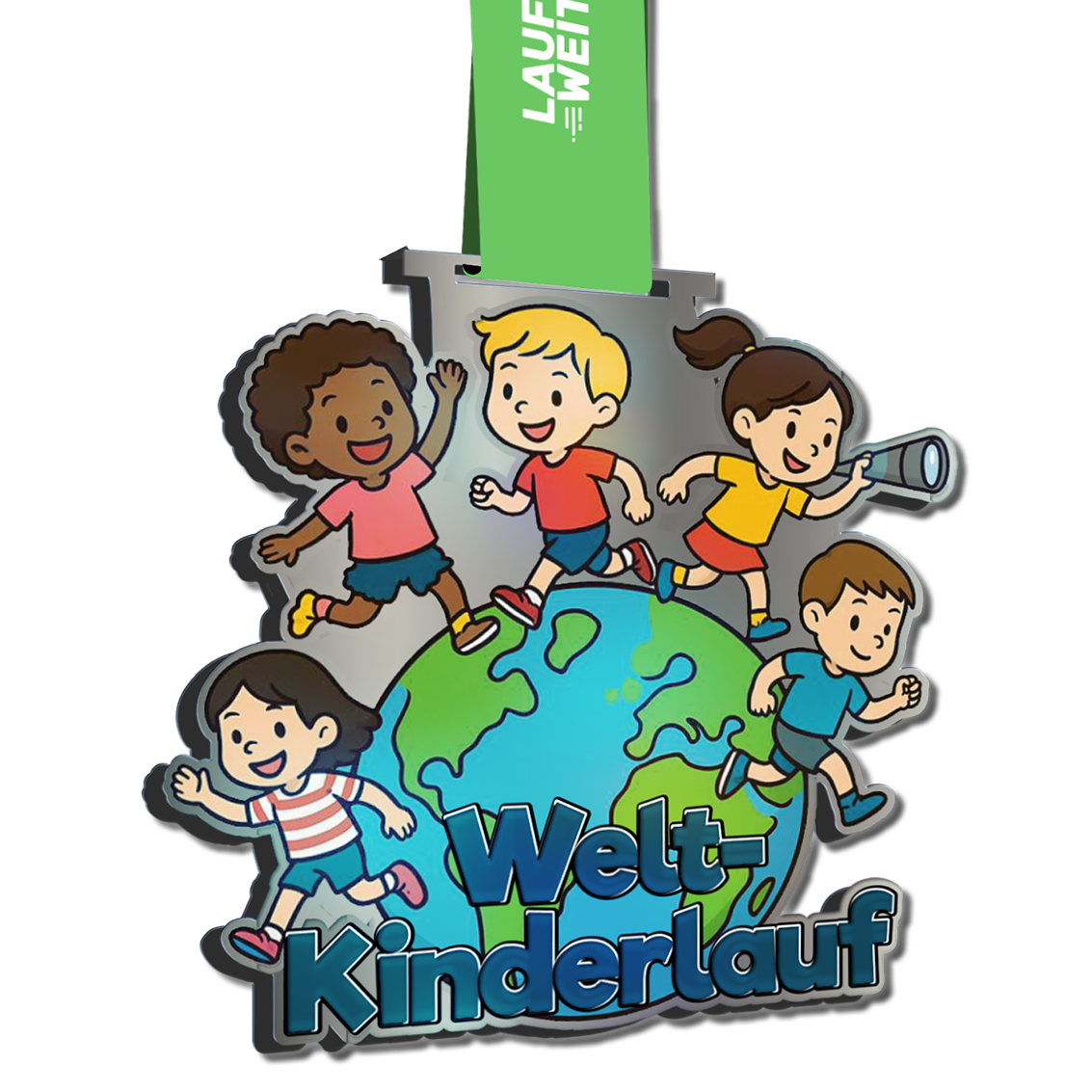 LAUF WEITER Welt-Kinderlauf Medaille