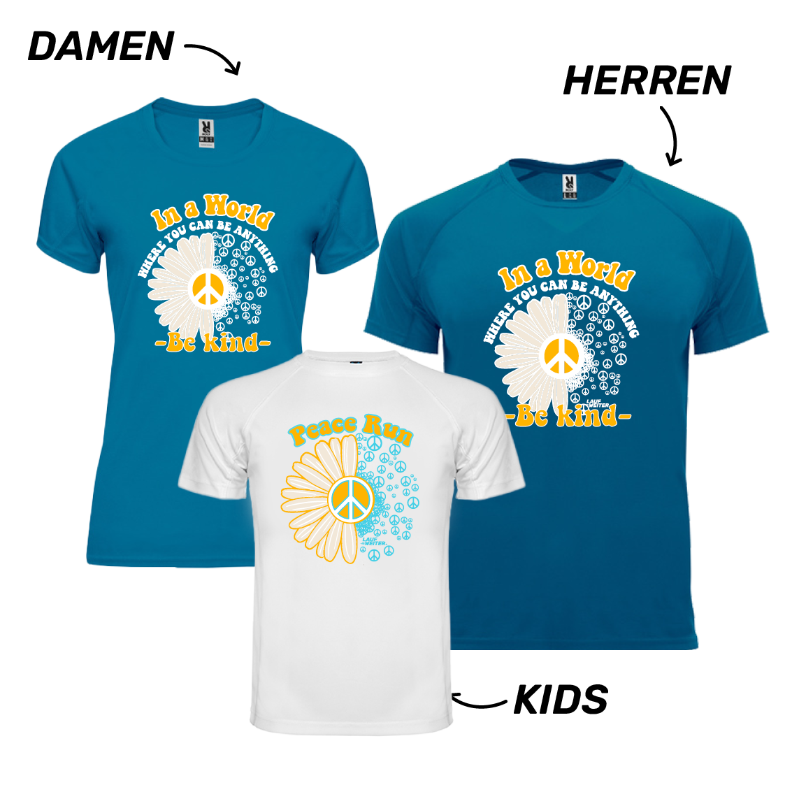 LAUF WEITER Peace Run T-Shirts