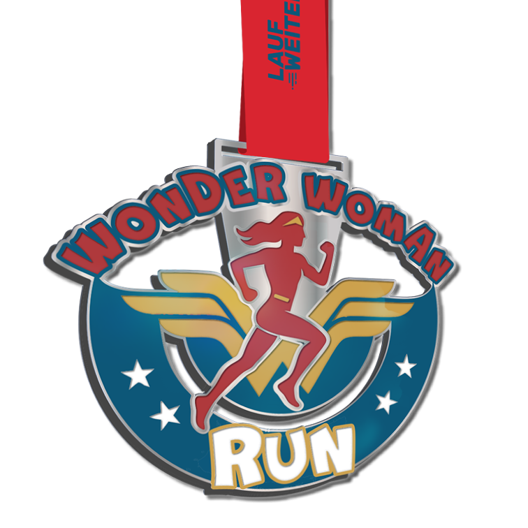 LAUF WEITER Wonderwoman Run Medaille