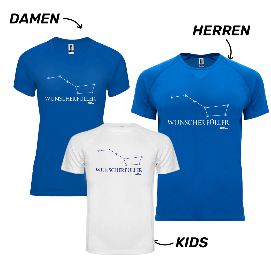 LAUF WEITER Wünschewagen Lauf T-Shirts