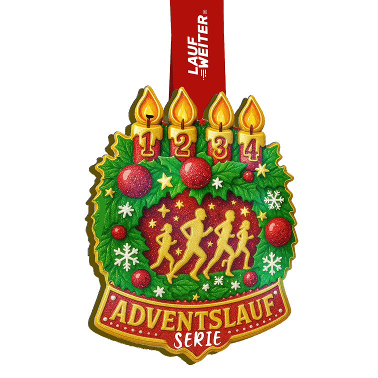 LAUF WEITER Adventslauf Serie Medaille