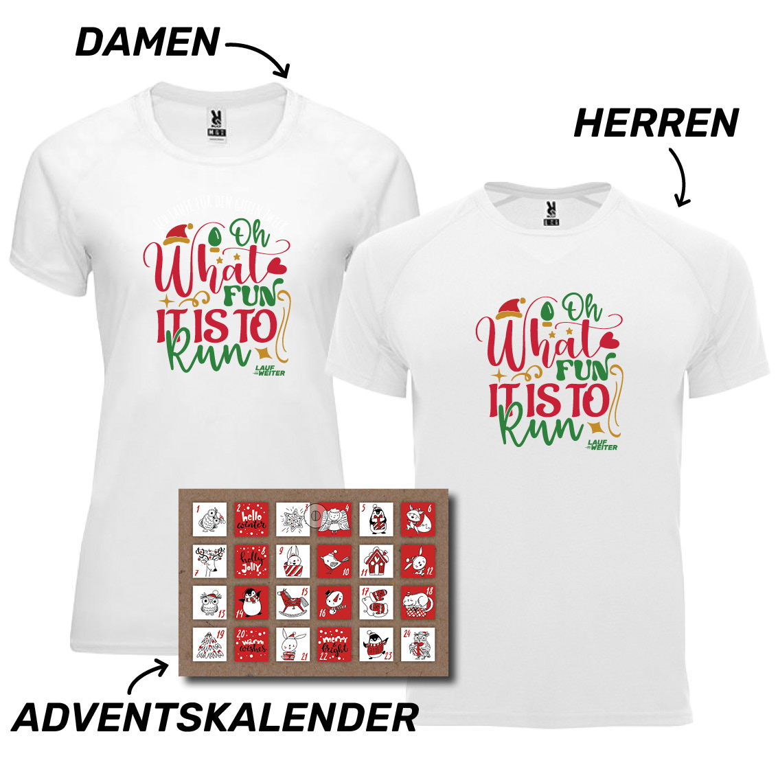 LAUF WEITER Adventslauf Serie T-Shirts