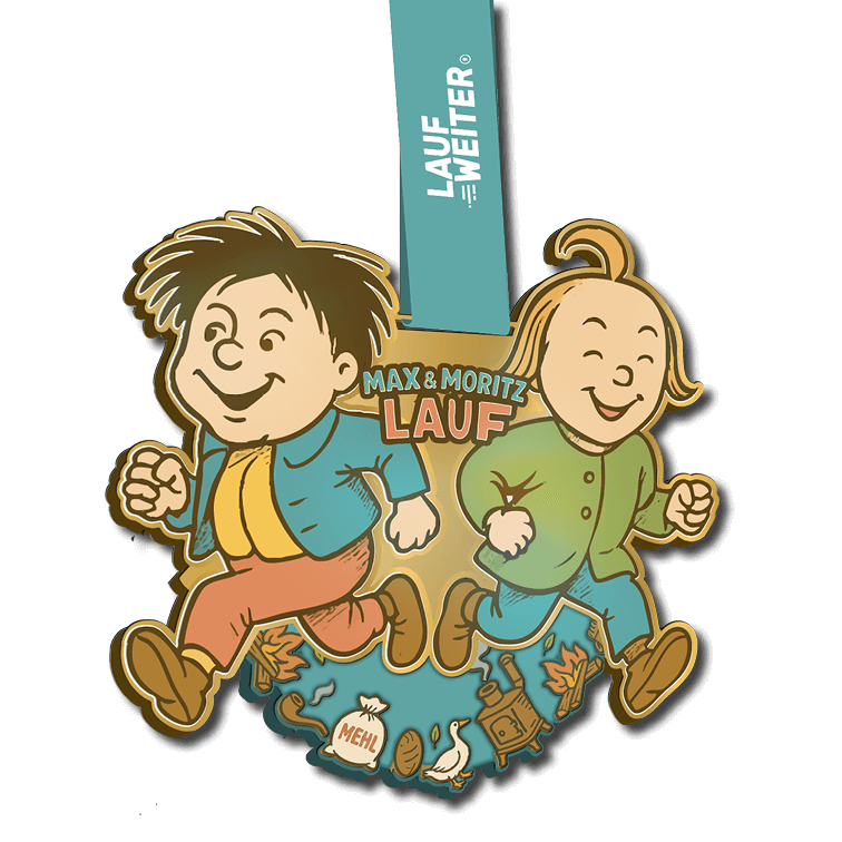LAUF WEITER Lauf mit Max & Moritz Medaille