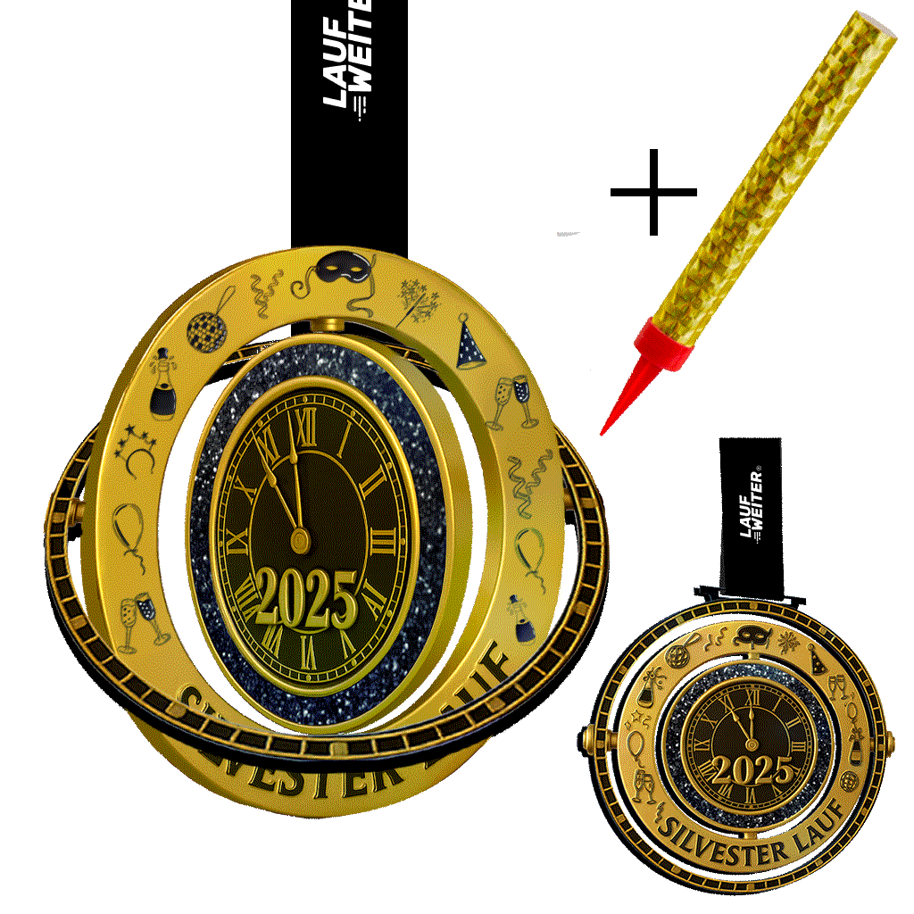 LAUF WEITER Silvester Lauf Medaille