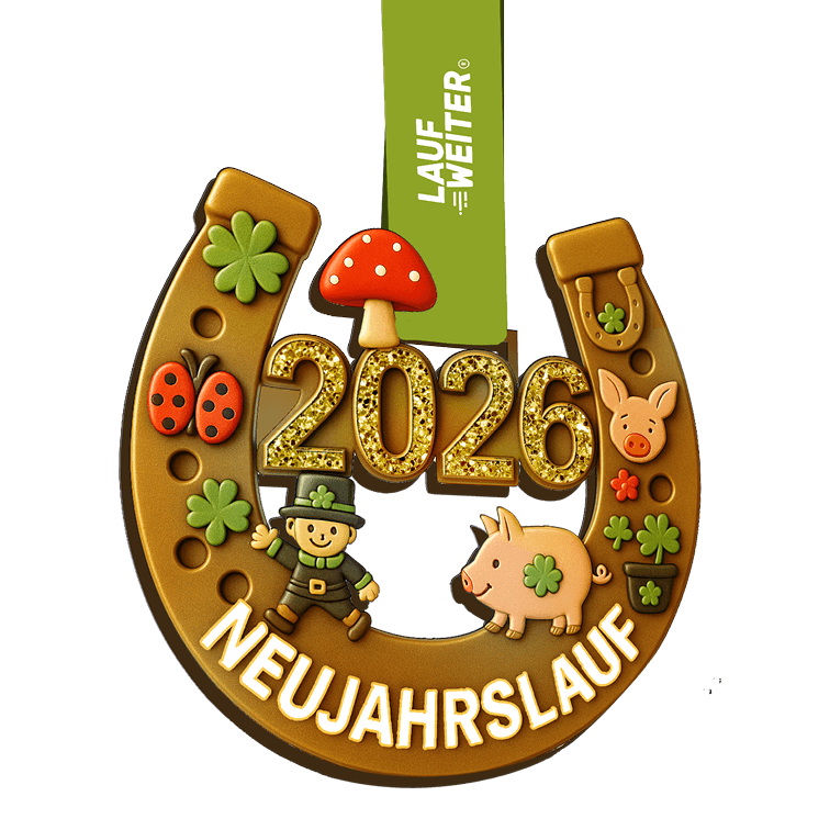 LAUF WEITER Neujahrslauf 2026 Medaille