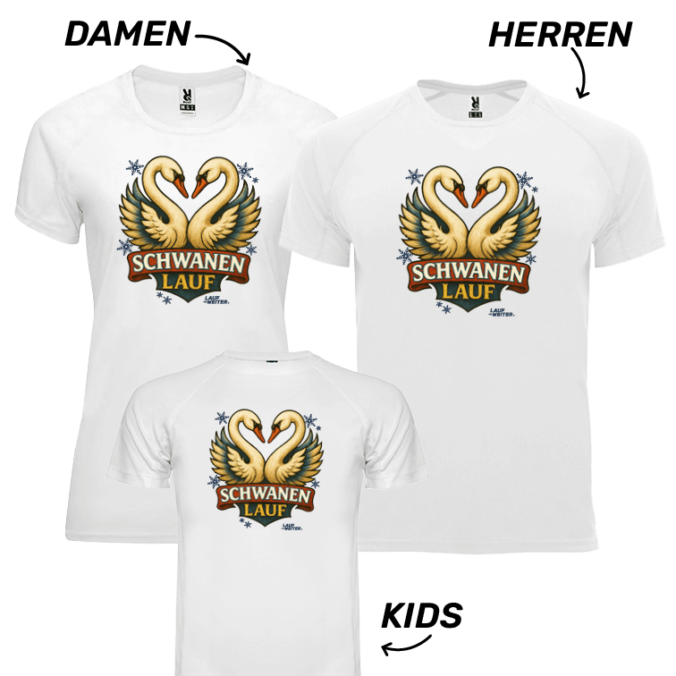 LAUF WEITER Schwanen Lauf T-Shirts