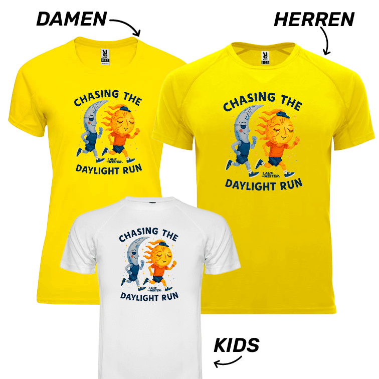 LAUF WEITER Chasing the Daylight Run T-Shirts