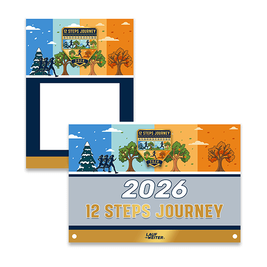 LAUF WEITER 12 Steps Challenge Startnummer & Urkunde