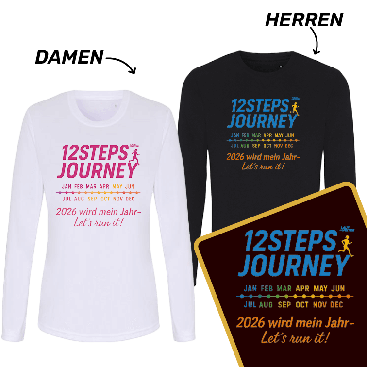 LAUF WEITER 12 Steps Challenge T-Shirts
