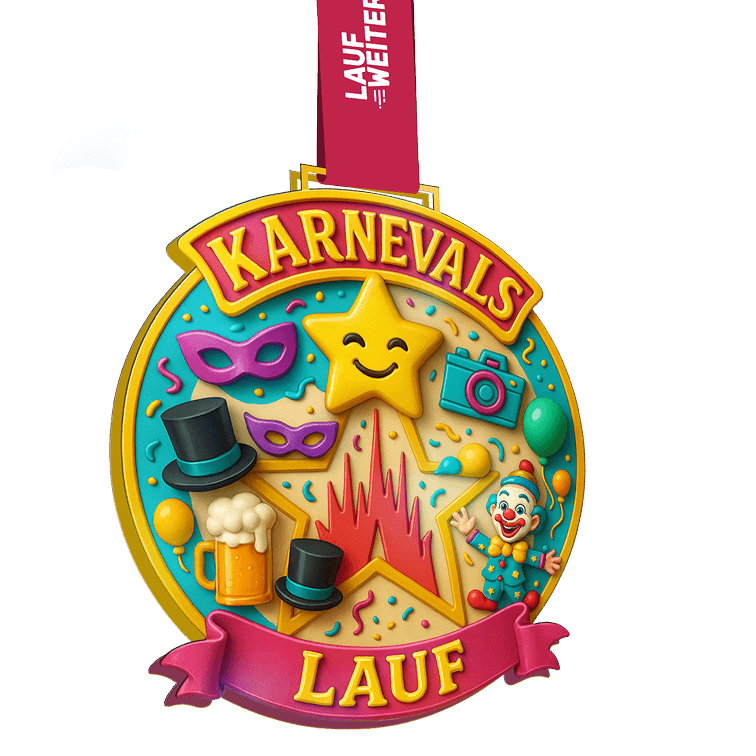LAUF WEITER Karnevals Lauf Medaille