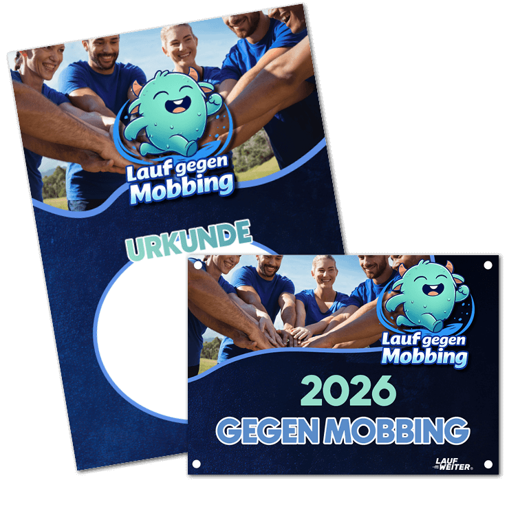LAUF WEITER Lauf gegen Mobbing Startnummer & Urkunde