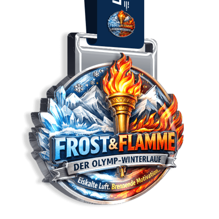 LAUF WEITER Frost & Flammen Lauf Medaille