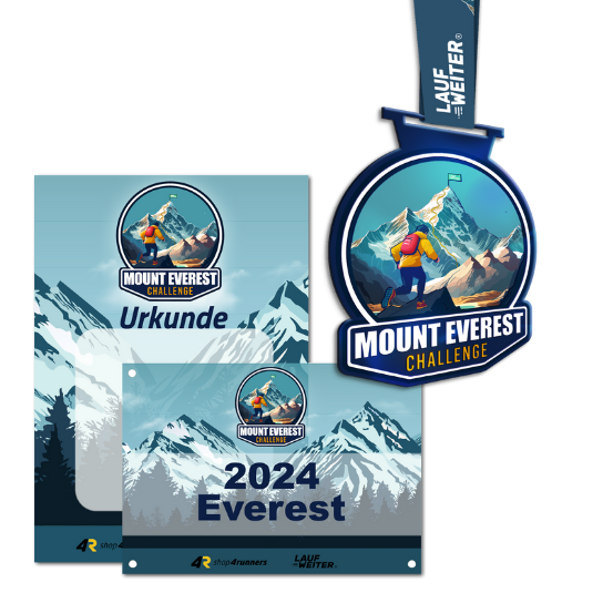 LAUF WEITER Mount Everest Challenge Medaille