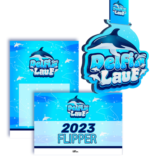 LAUF WEITER Delfin Lauf Medaille
