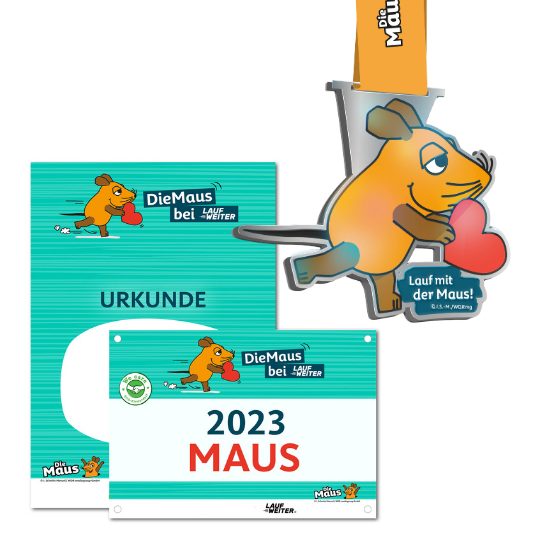 LAUF WEITER DieMaus bei Lauf Weiter Medaille