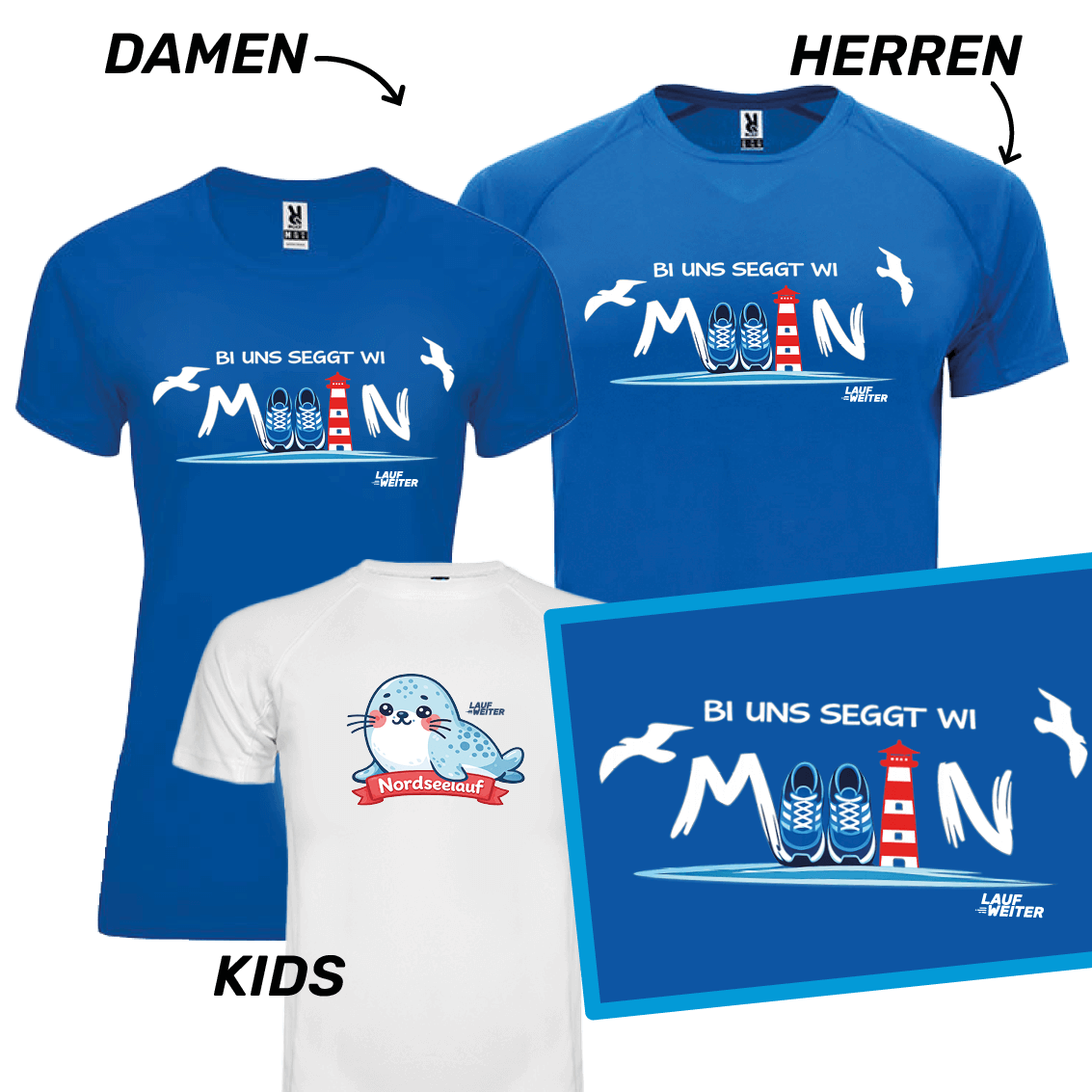LAUF WEITER Nordseelauf 2026 T-Shirts