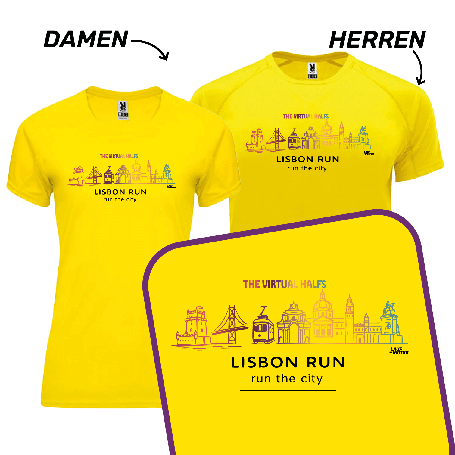 LAUF WEITER Lisbon Run T-Shirts