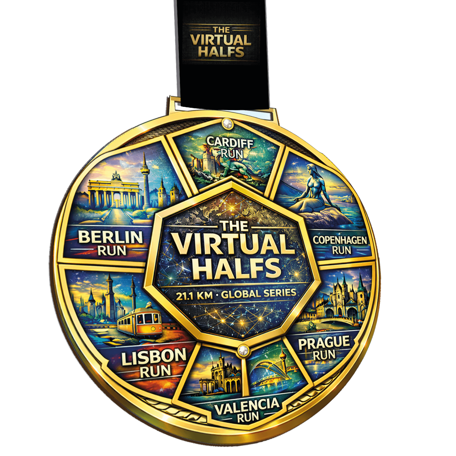 LAUF WEITER Lisbon Run Medaille Serie