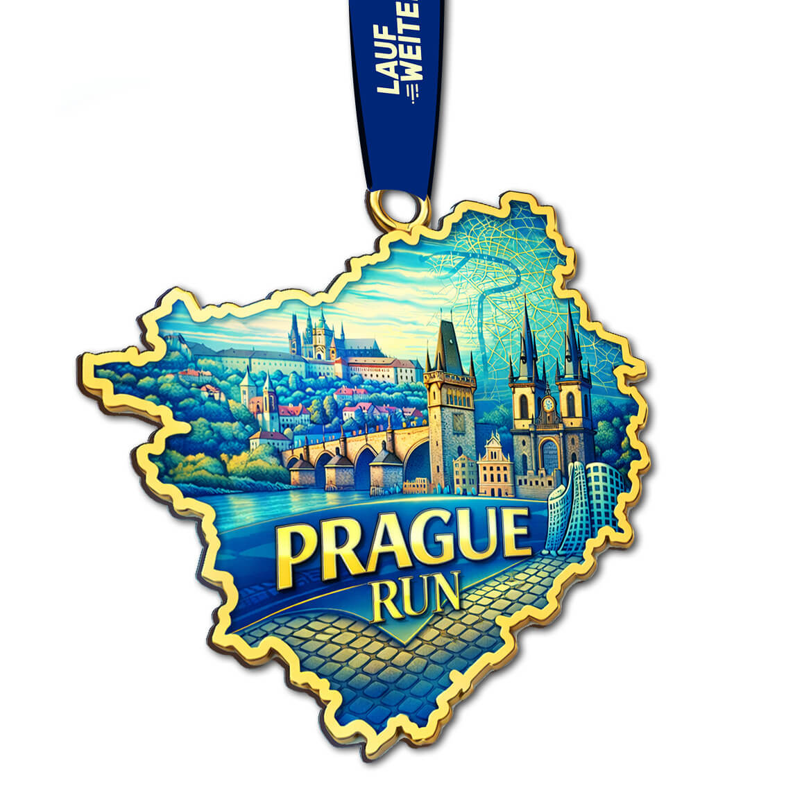 LAUF WEITER Prague Run Medaille