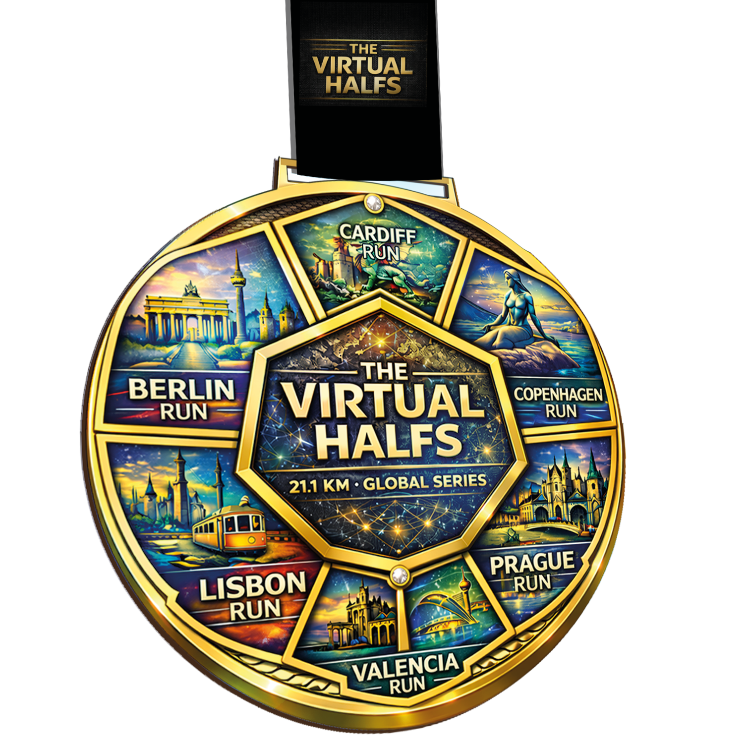 LAUF WEITER Prague Run Medaille Serie