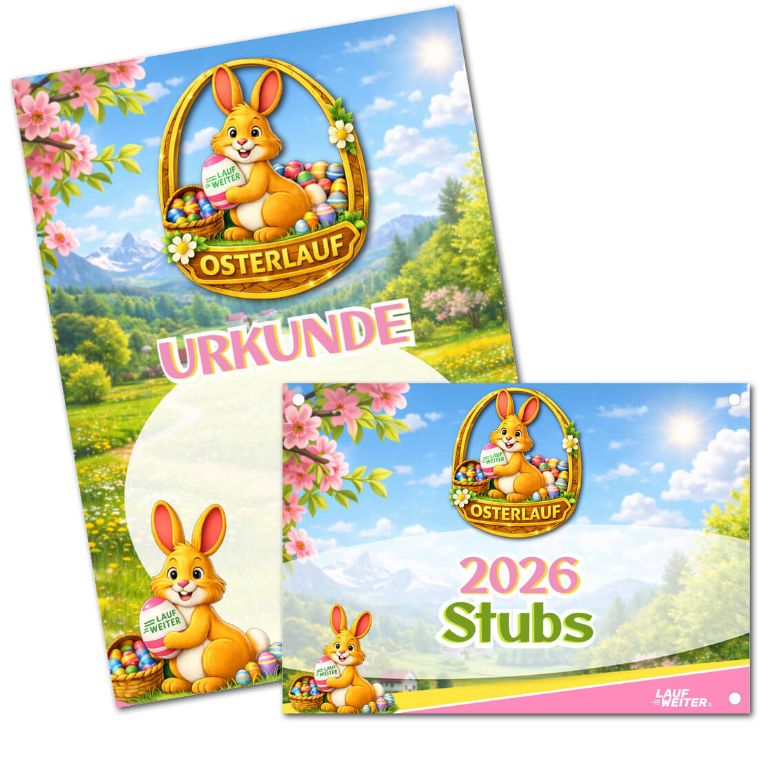 LAUF WEITER Osterlauf 2026 Startnummer & Urkunde