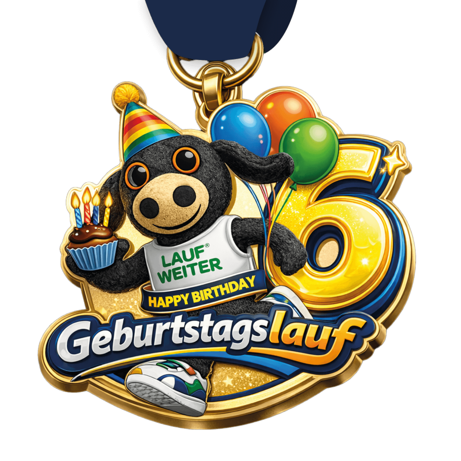 LAUF WEITER Geburtstagslauf 2026 Medaille