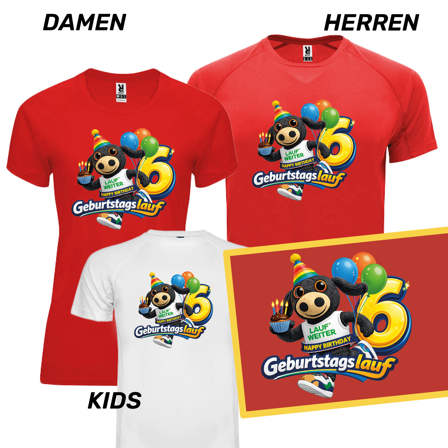 LAUF WEITER Geburtstagslauf 2026 T-Shirts
