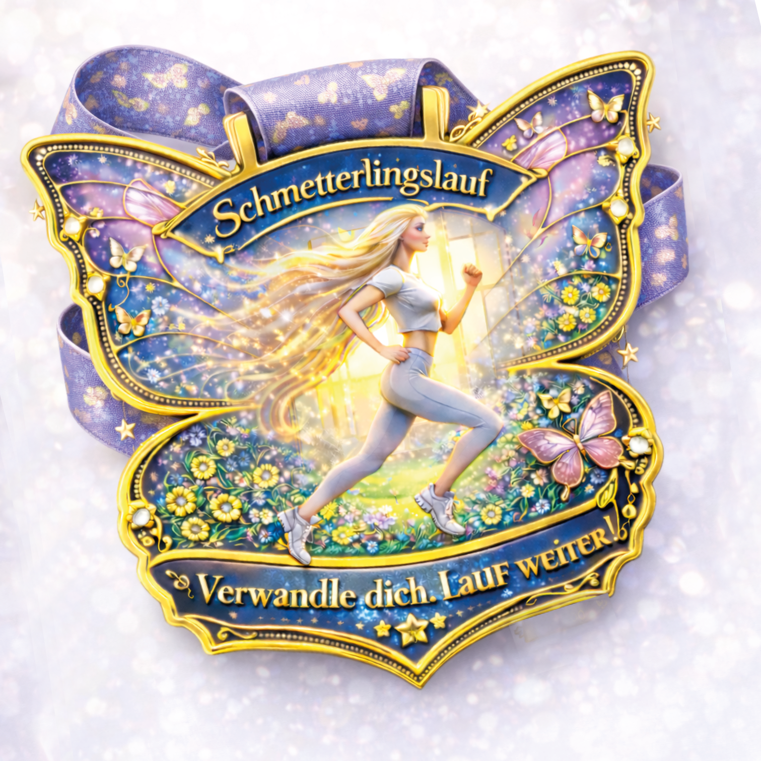 LAUF WEITER Schmetterlingslauf Medaille