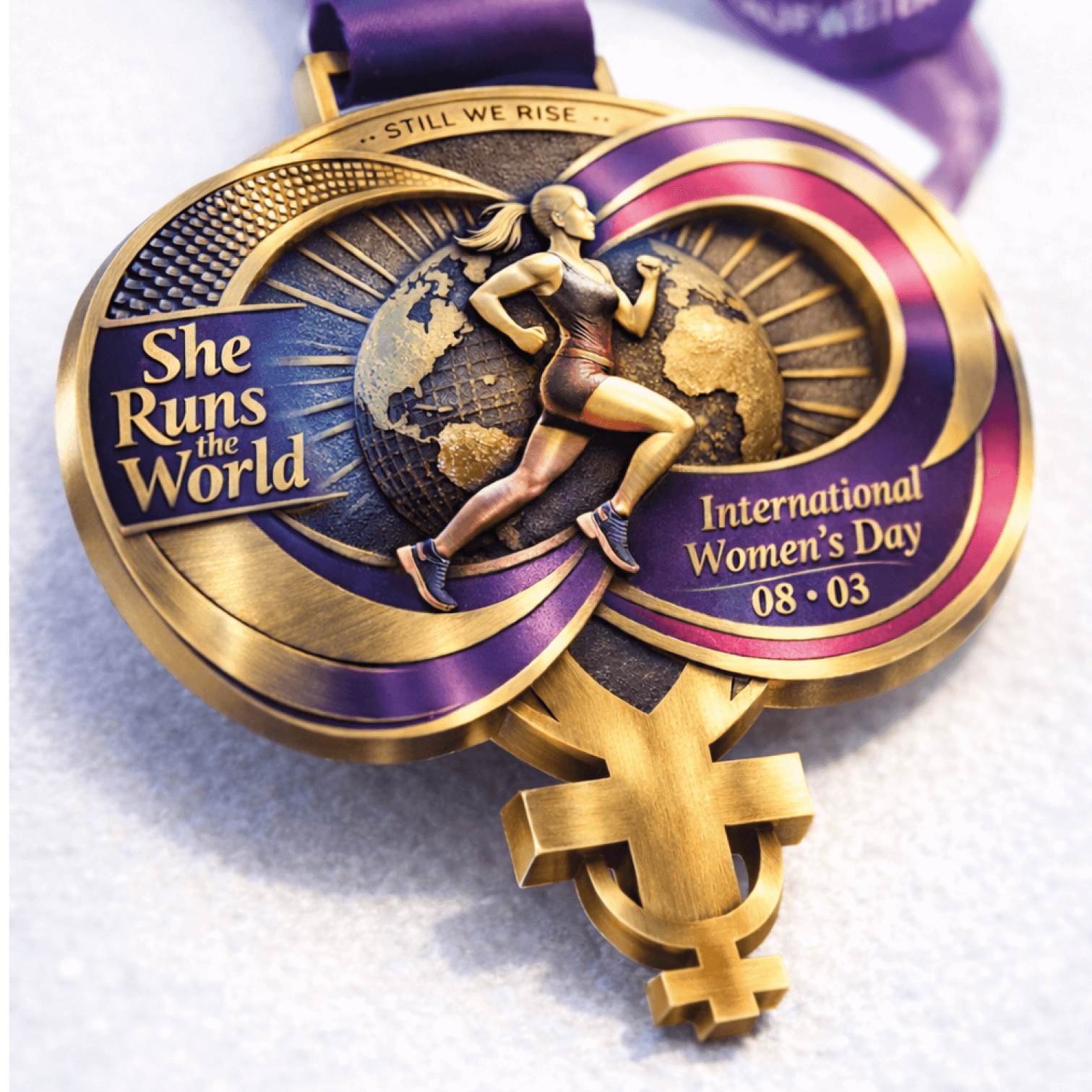 LAUF WEITER Women&rsquo;s Power Run - 8K for Equality Medaille