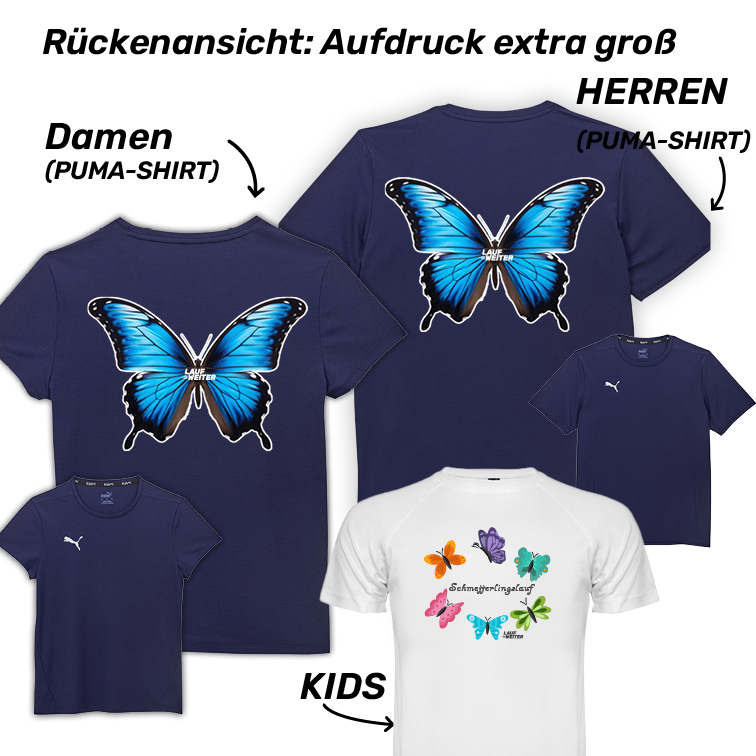 LAUF WEITER Schmetterlingslauf Puma T-Shirt