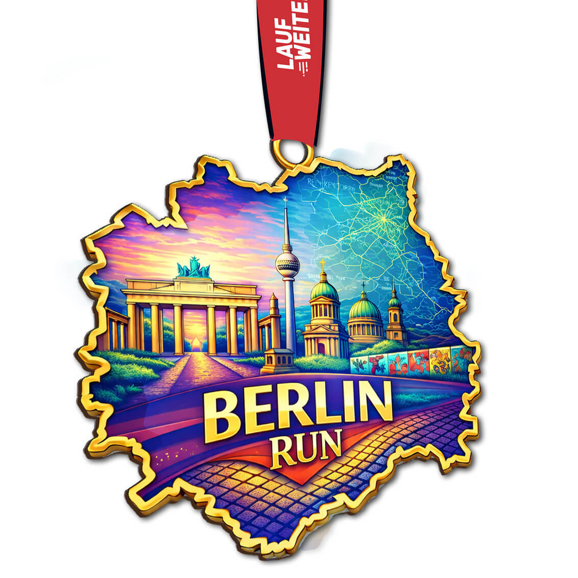 LAUF WEITER Berlin Run Medaille