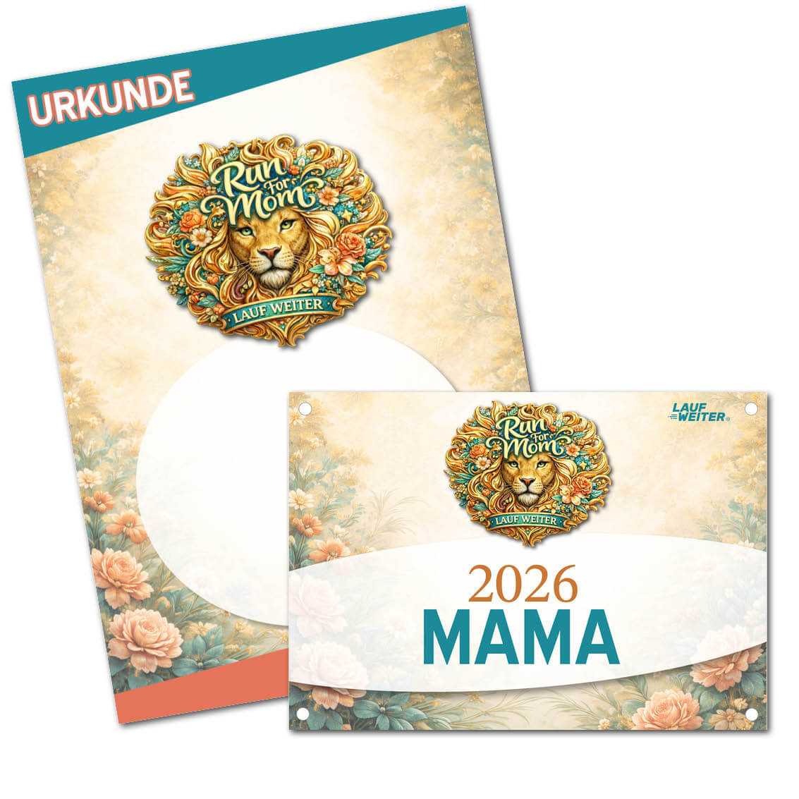 LAUF WEITER Muttertagslauf Startnummer & Urkunde