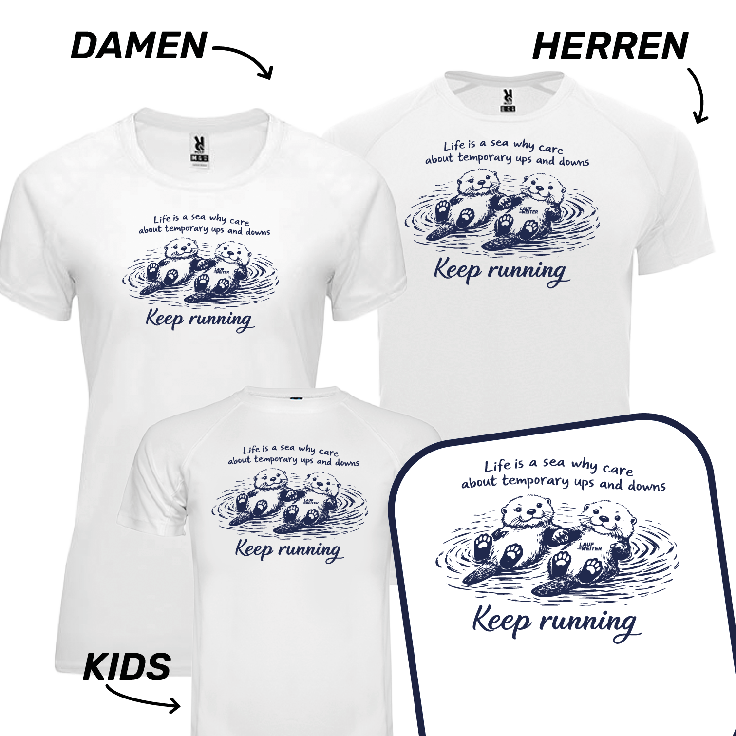 LAUF WEITER Otterlauf T-Shirts