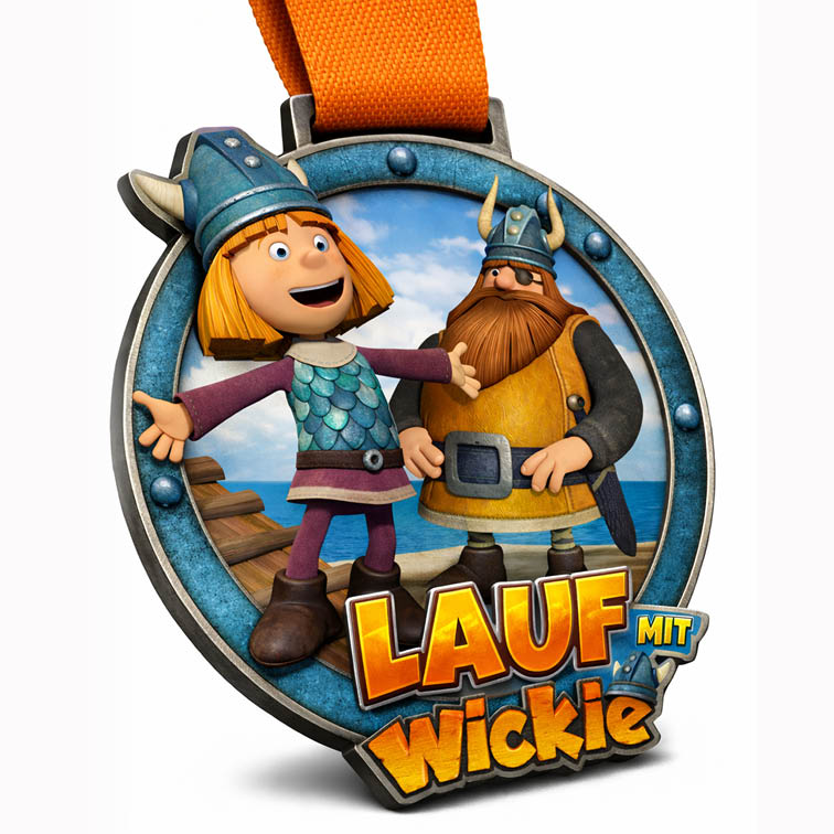 LAUF WEITER Lauf mit Wickie Medaille
