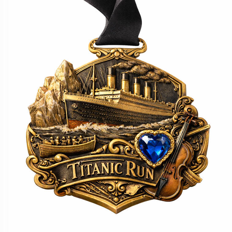 LAUF WEITER Titanic Run Medaille
