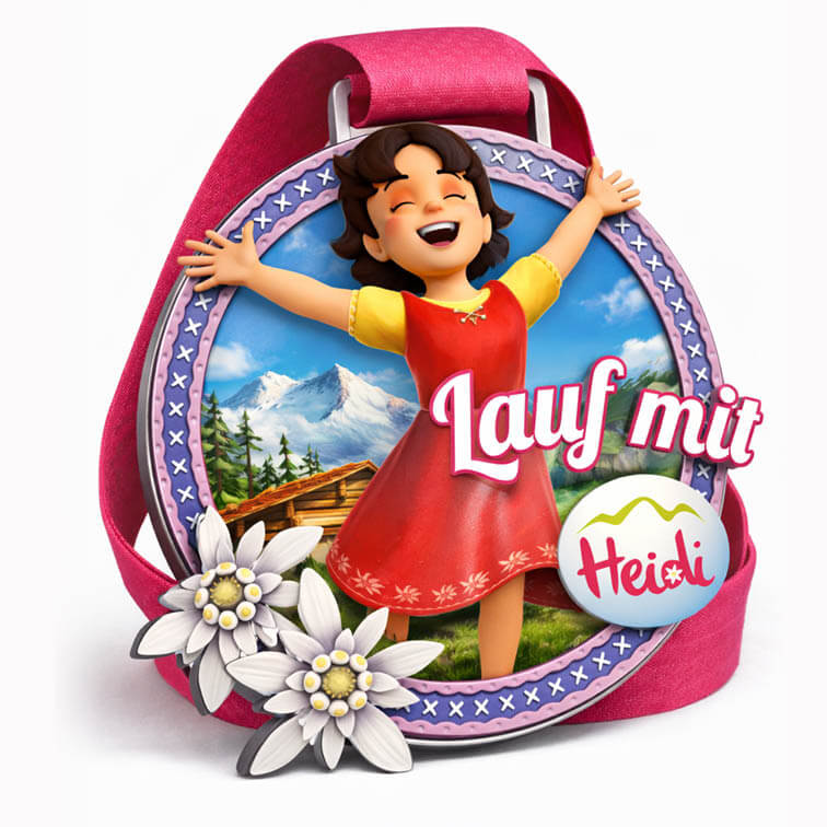 LAUF WEITER Lauf mit Heidi Medaille