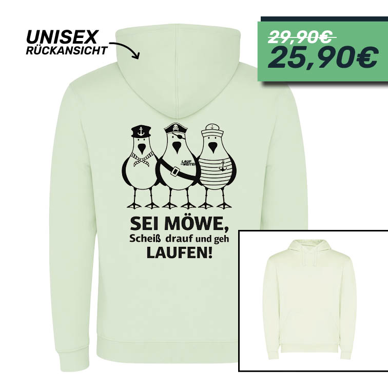 LAUF WEITER M&ouml;wen Lauf Hoodie